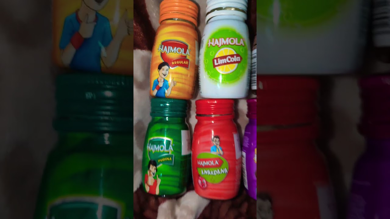 Popular Six Flavours of HAJMOLA #hajmola