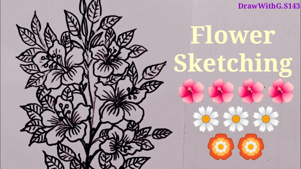 How to draw a beautiful flower with pencil | Step by step drawing | Easy drawing tutorial #drawing
