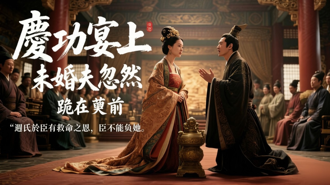 慶功宴上，未婚夫忽然跪在禦前，要以此次軍功，換週氏平妻之位：&ldquo;週氏於臣有救命之恩，臣不能負她。&rdquo;滿殿目光如箭，齊齊射向了我#爽文 #有声小说 #情感 #古风