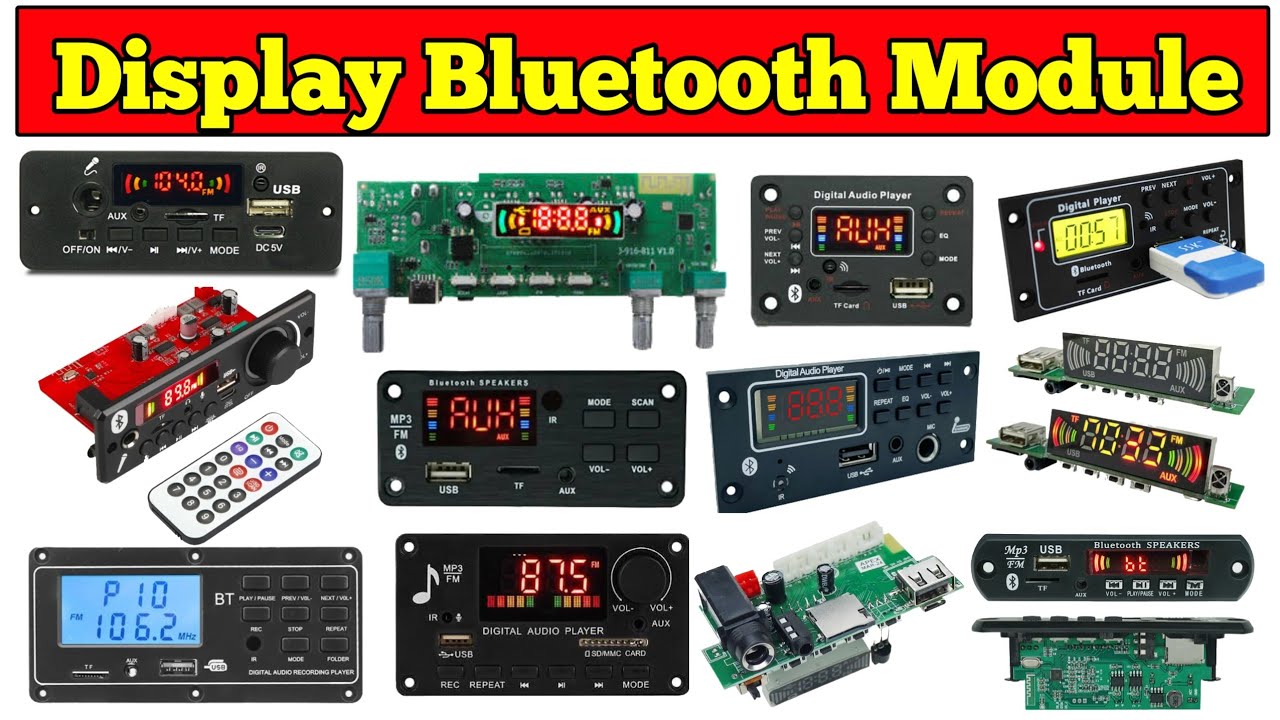 Display Bluetooth Module All Types | with Amplifier without Amplifier Module | Electronics Verma