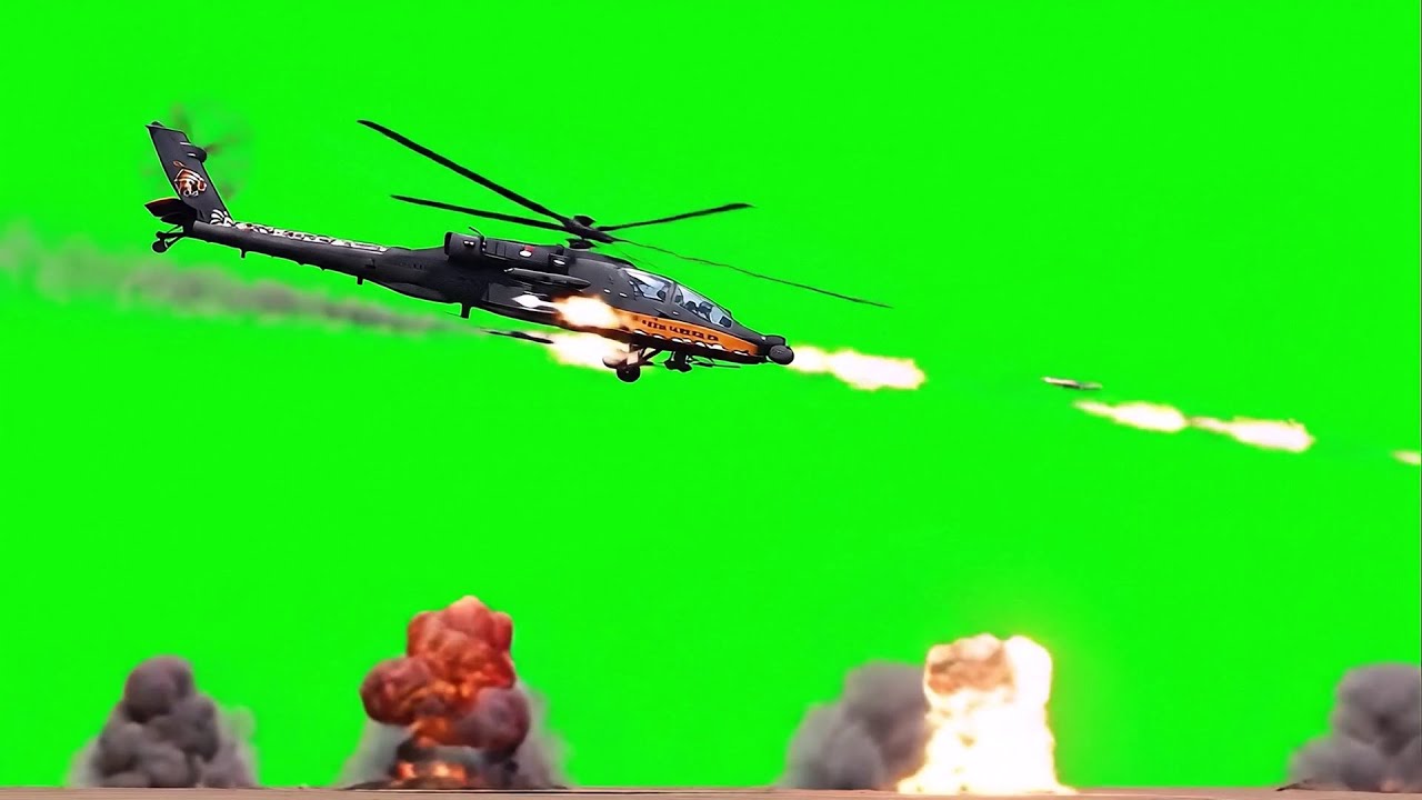 Helicopter Green Screen: Flying and Action Scenes | Green Screen FX