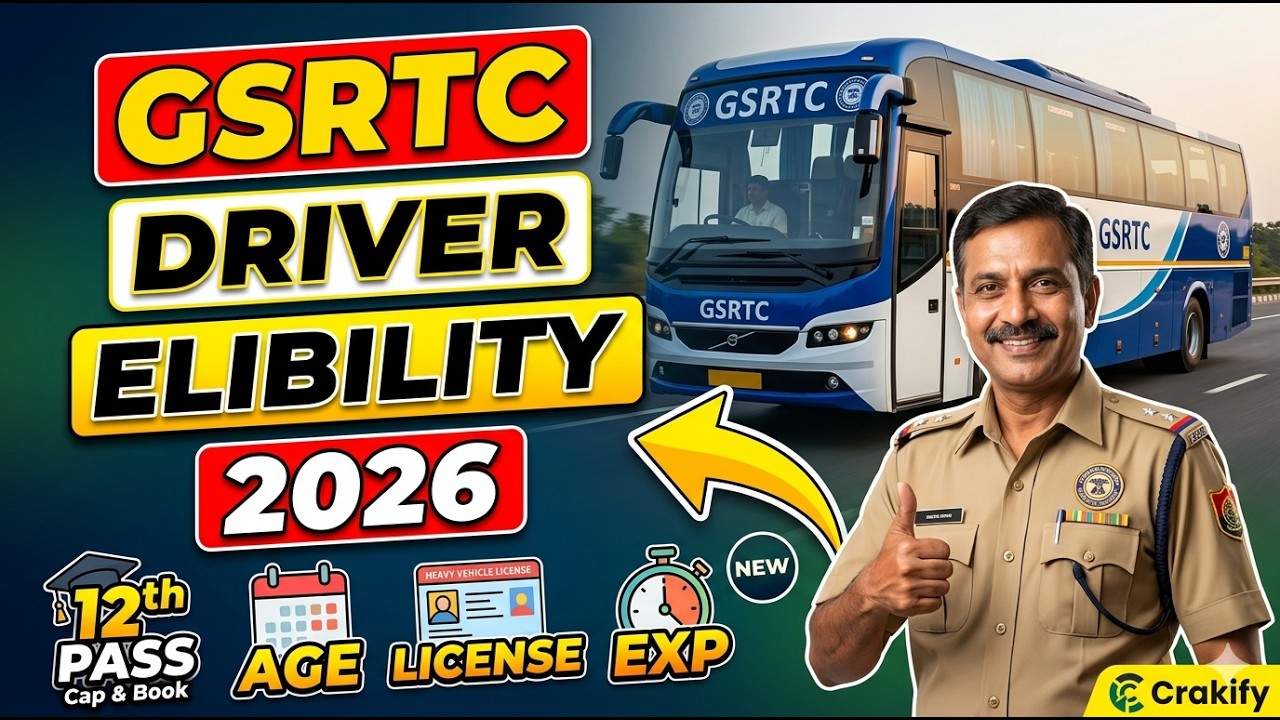 GSRTC Driver Eligibility 2026: Age Limit, 12th Pass, License & Experience | Apply Online Now!