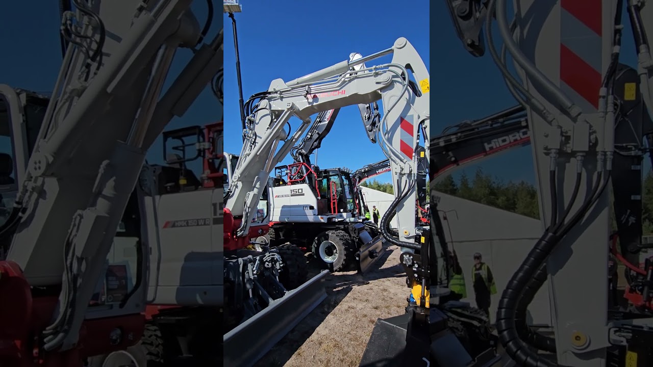 Сногсшибательный колесный экскаватор TAKEUCHI TB395W с тилтротатором Engcon. Выставка Maxpo 2025🇫🇮