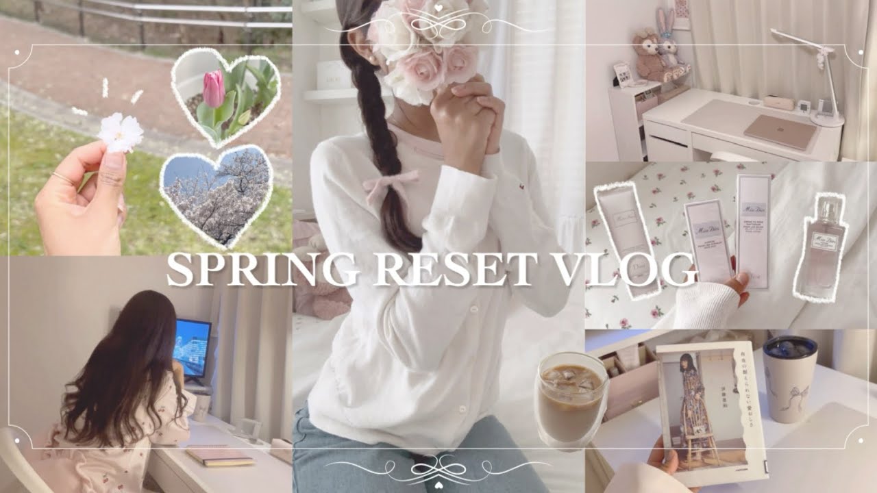 [ reset vlog ]♡ spring reset🌸: declutter & deep clean,productive,room makeover