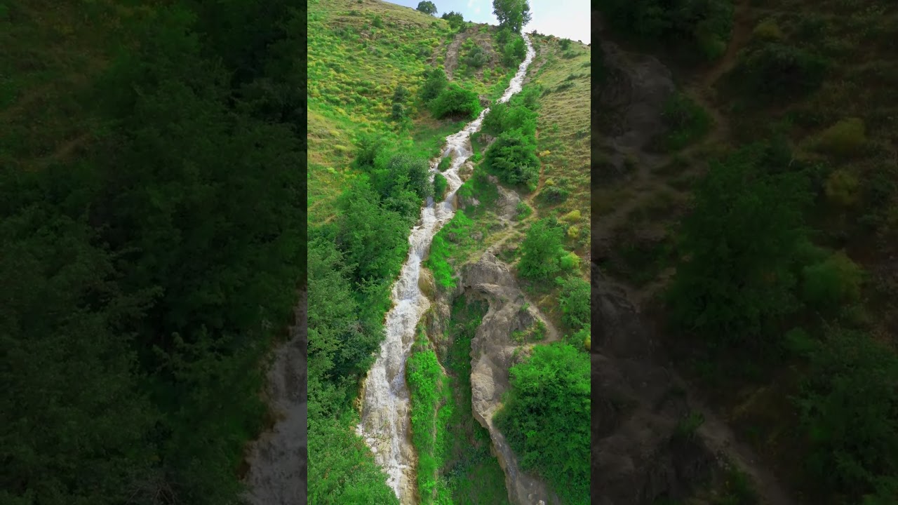 SALINCAK, ŞELALE, MANZARA.. HEPSİ TEK KAREDE (YUVA K&Ouml;Y&Uuml; ŞELALESİ GEVAŞ) #dron #drone