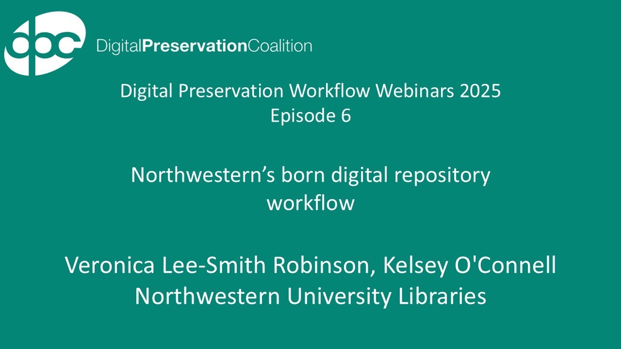 Northwestern’s born digital repository workflow
