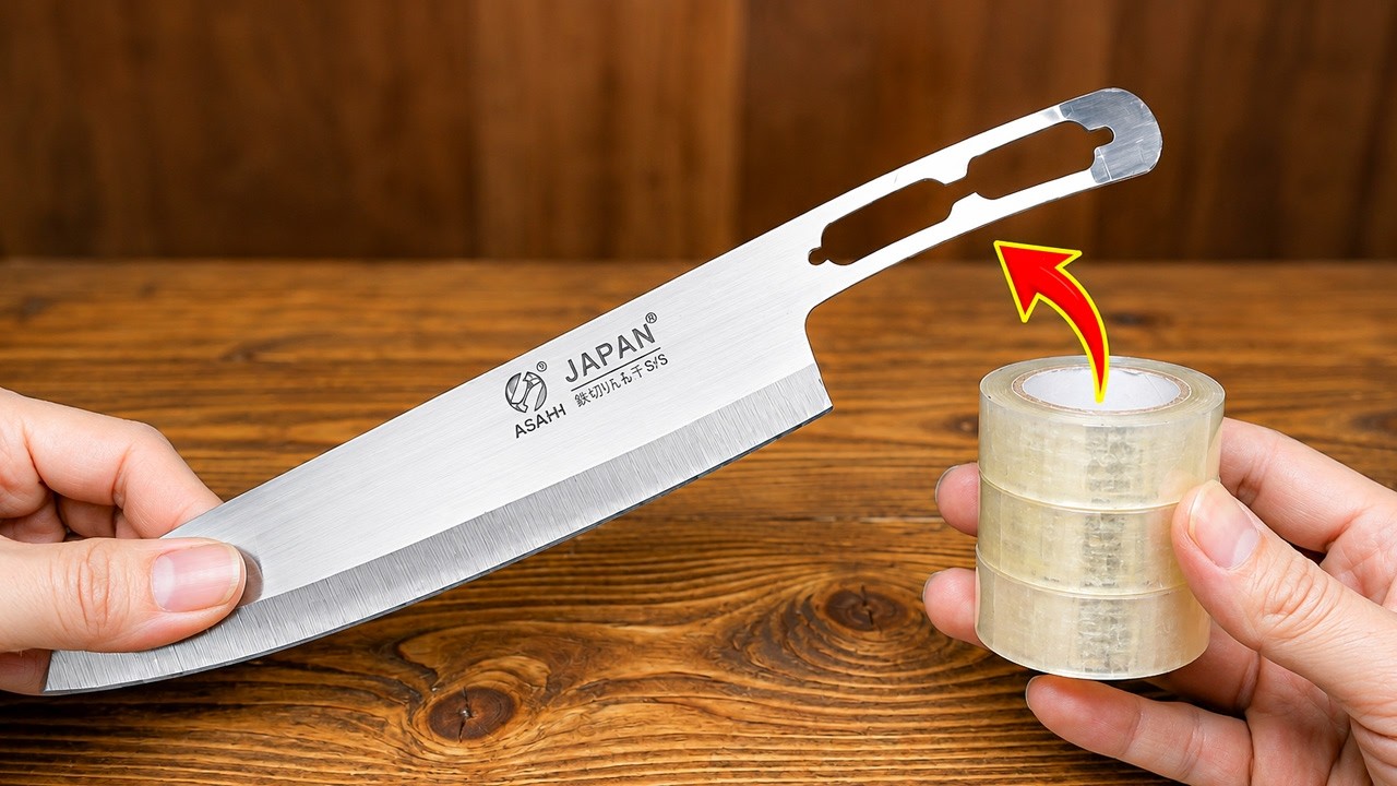 Few People Know This Secret! I Made a Knife Handle with Just Tape.