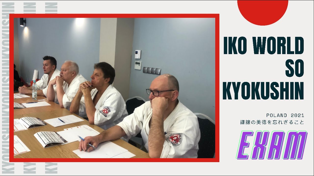 Seminarium Karate So Kyokushin Szczecin 2021 Sensei Grzegorz Swatek egzamin na 3DAN