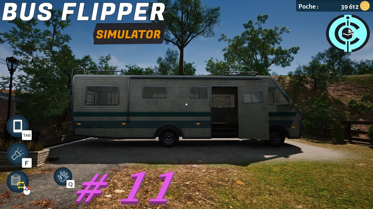 bus flipper simulator #11: On achète un bus à rénover, comment on pose les cloisons?