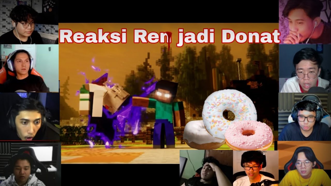reaksi kaget Ren Ditusuk Herobrine ||Viva fantasy the movie