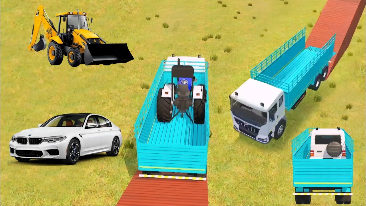 Drive JCB and Unloading Stone From Dumper and Car  