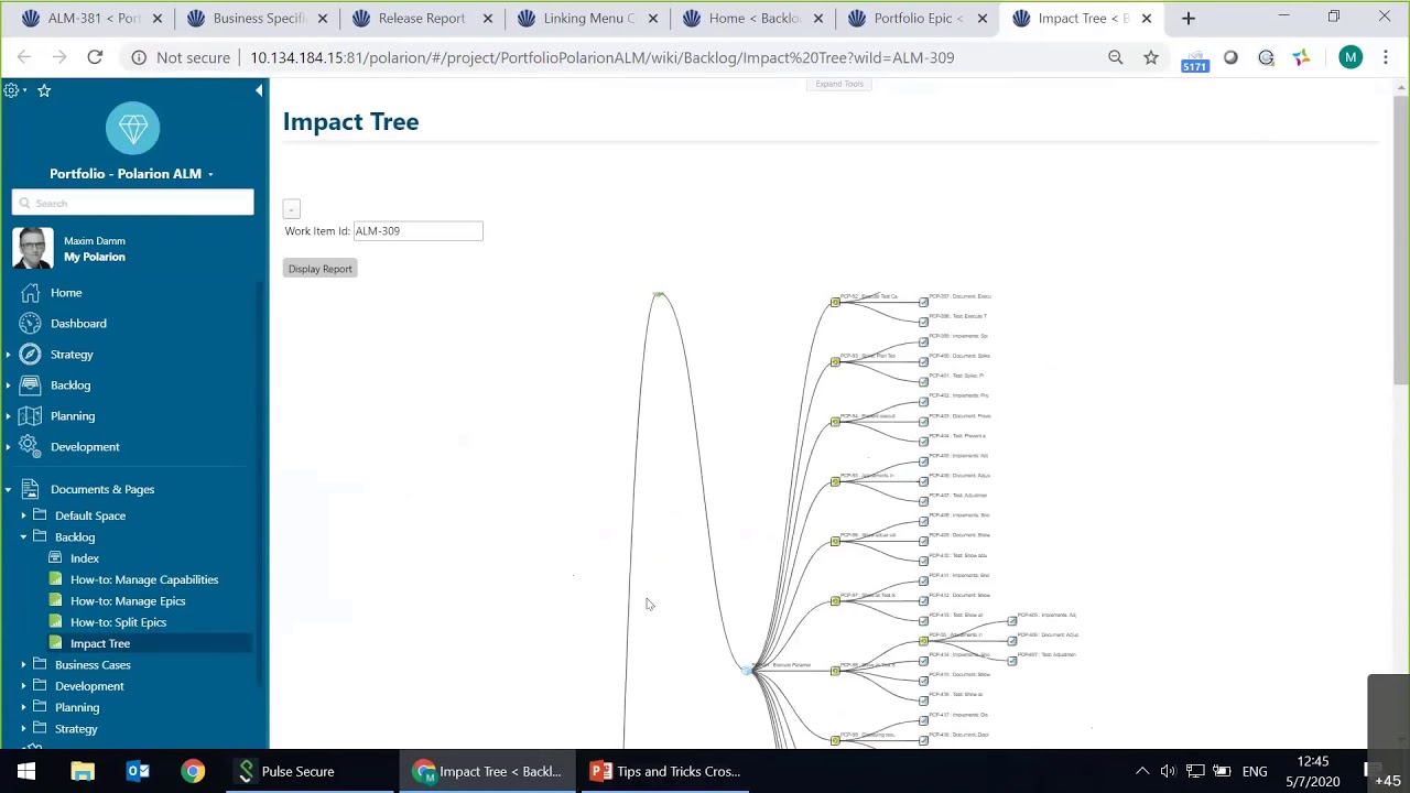 Polarion Tips & Tricks- Cross Project Linking and Relationships SAFe