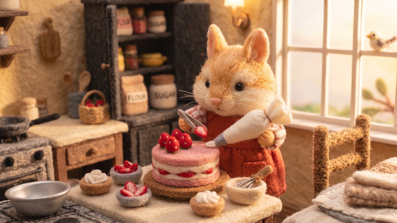 Mrs. Apple's recipe &mdash; Strawberry cake