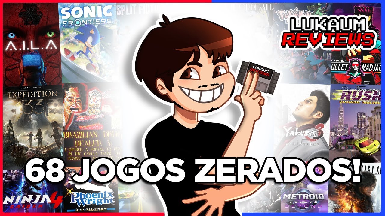 Zerei 68 JOGOS em 2025 e FIZ REVIEW DE CADA UM KKKKKKKKKK - Mini Ultra Lukaum Reviews