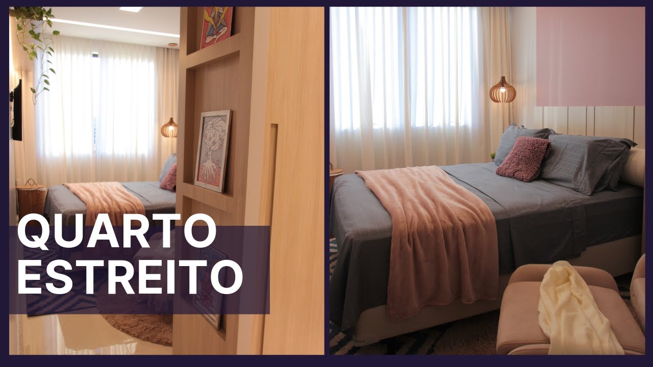SOLUÇÃO PARA QUARTO ESTREITO COM CLOSET