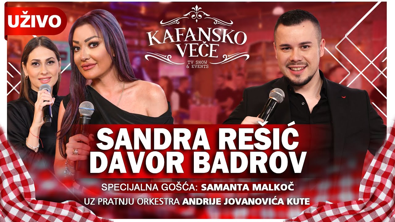 KAFANSKO VECE - SANDRA RESIC I DAVOR BADROV |UZIVO| ORK.ANDRIJA JOVANOVIC KUTA 2023