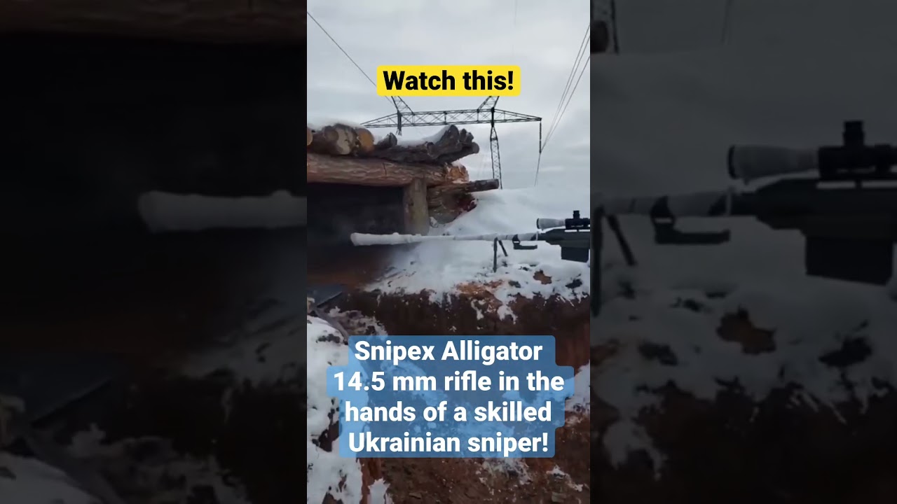 Snipex Alligator 14.5 mm rifle #ukraine #ukrainewar #zsu #russia #soldiers #sniper 🇺🇦