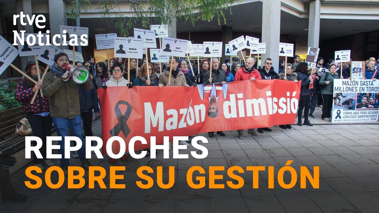 MAZÓN: ABUCHEADO tras COMPARAR VALENCIA con GAZA mientras el GOBIERNO lo tacha de 
