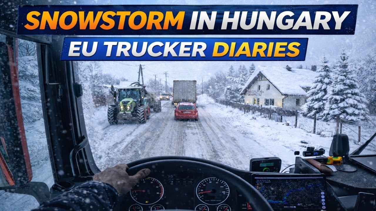 Eastern Europe Winter Run: Snowy Farm Delivery in Hungary (Near Ukraine Border)