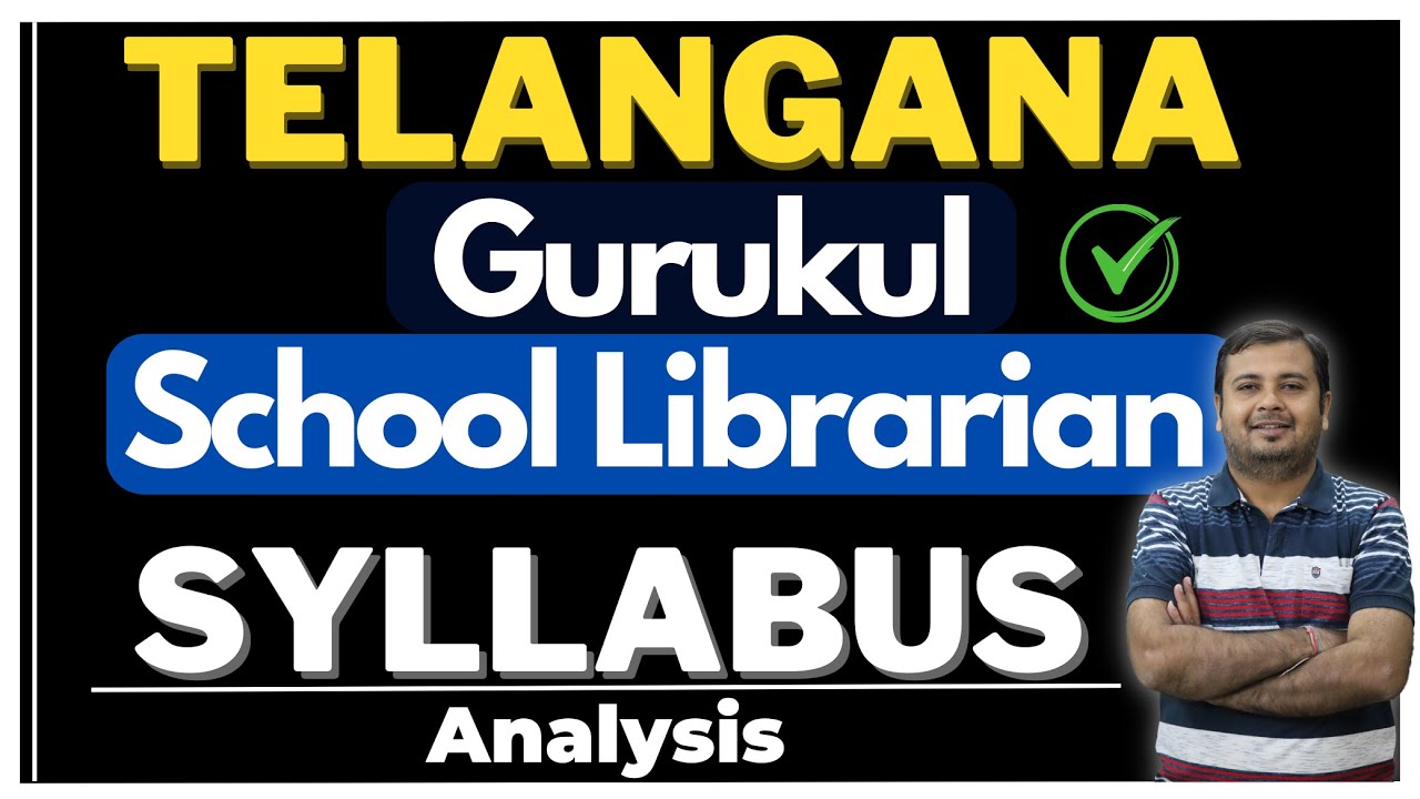 TSPSC Librarian Syllabus 2023 || 500 Post || Telangana Gurukul librarian