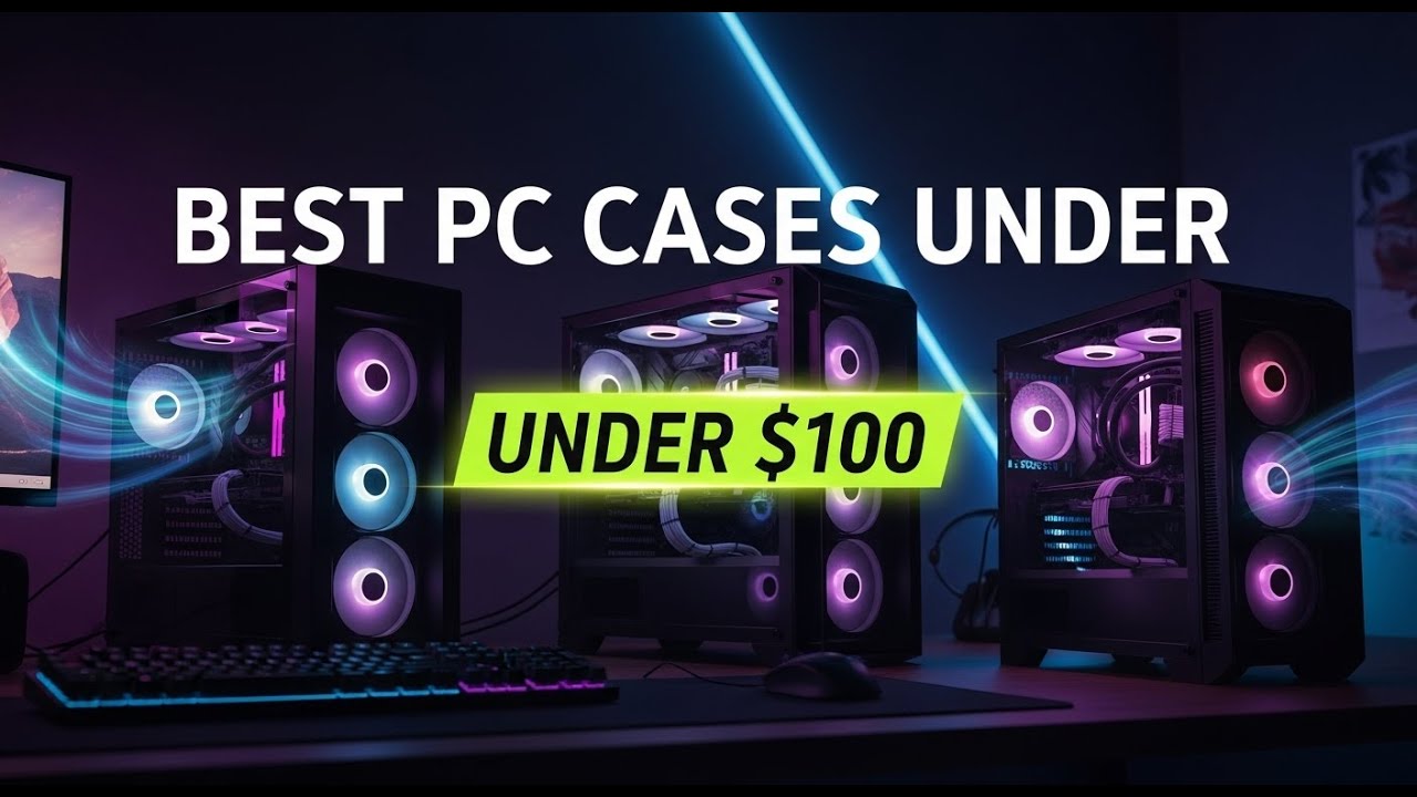 ✅ TOP 5 Best PC Cases Under $100 – High Airflow, Low Price