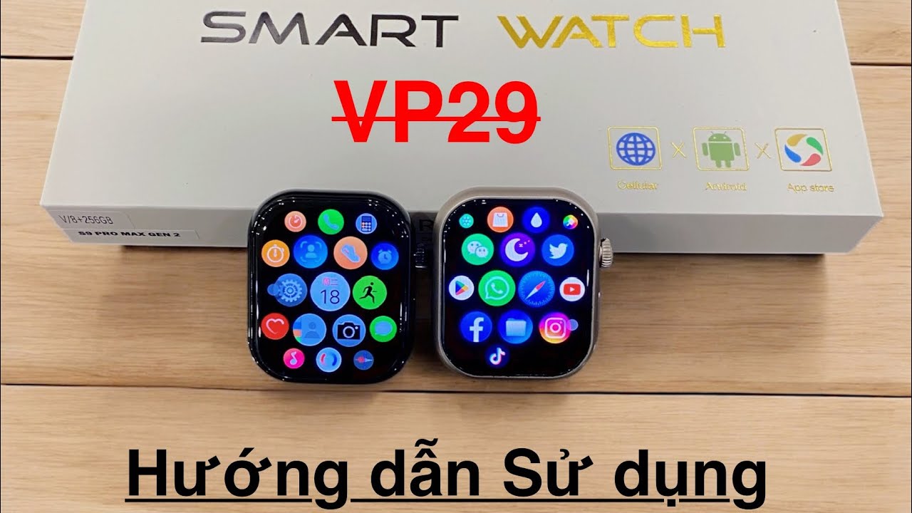 Hướng dẫn sử dụng đồng hồ thông minh vp29 lắp sim 5G nghe gọi độc lập Android 10.0 người mới dùng.