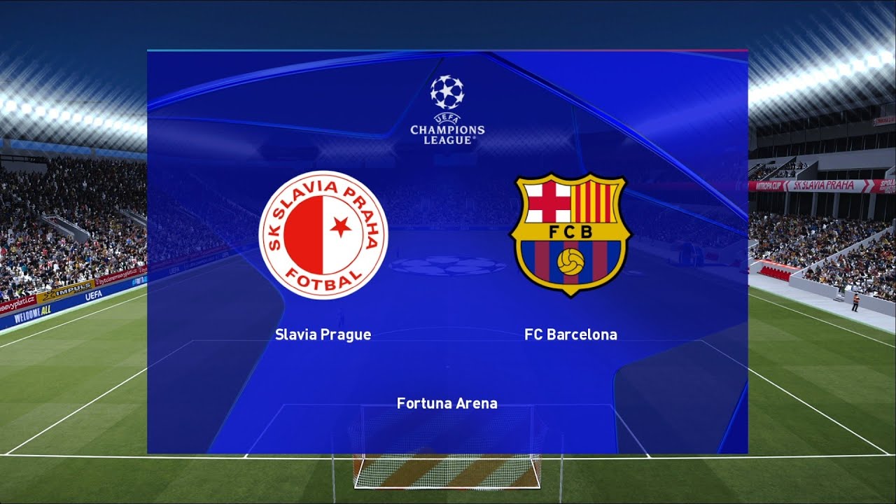 Slavia Praha vs Barcelona | Fortuna Arena | 2025-26 UEFA Champions League | PES 2021