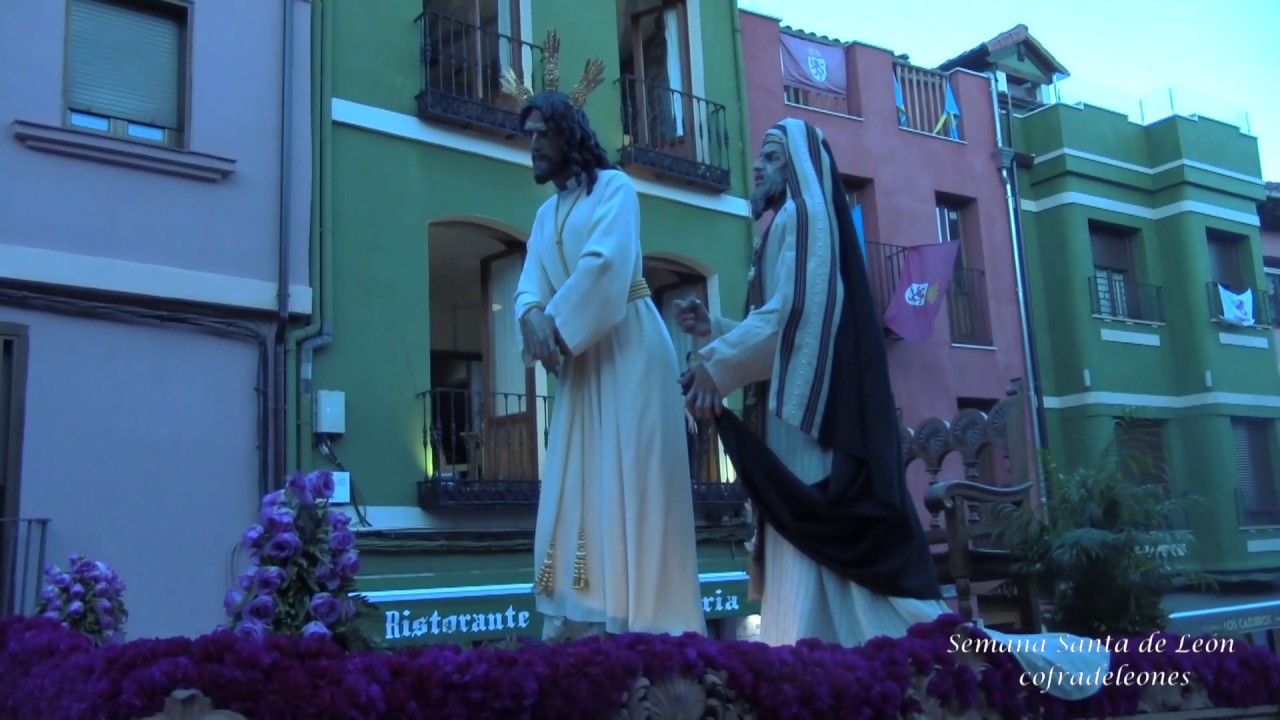 Cautivo Ante Anás 2017 en Plaza San Martin. CCTT La Victoria de León.