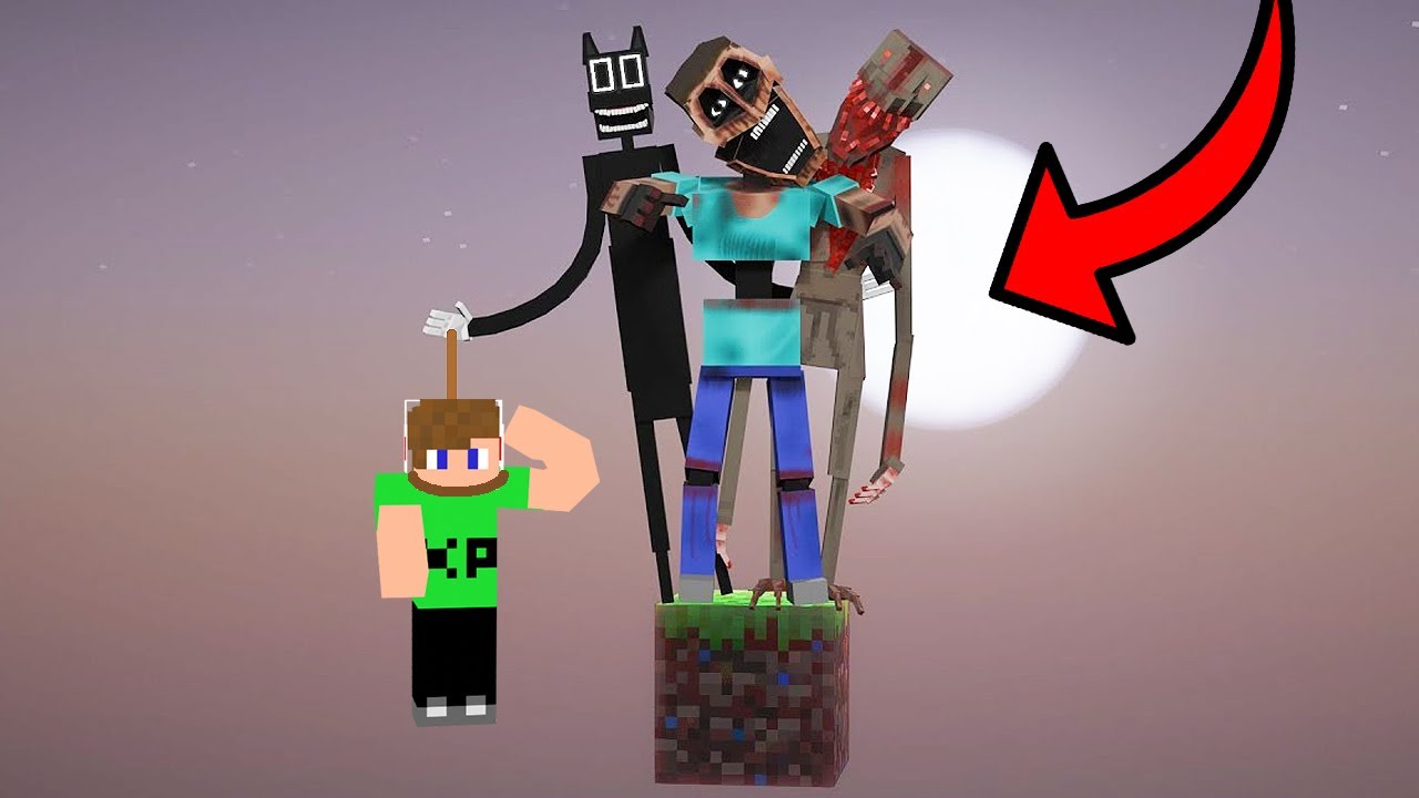 100 NAPOT ÉLTEM TÚL EGY HORROR BLOCKON MINECRAFT-BAN! 😱 1#