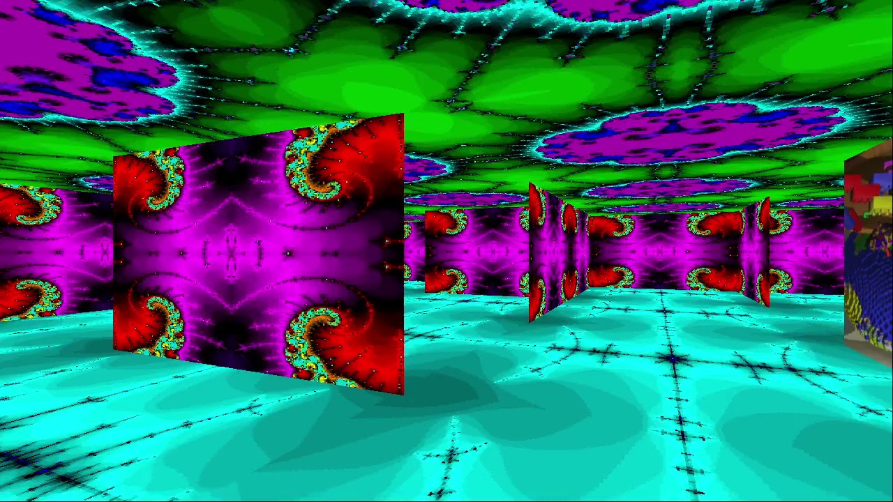 3D Maze screen saver (psychedelic textures)