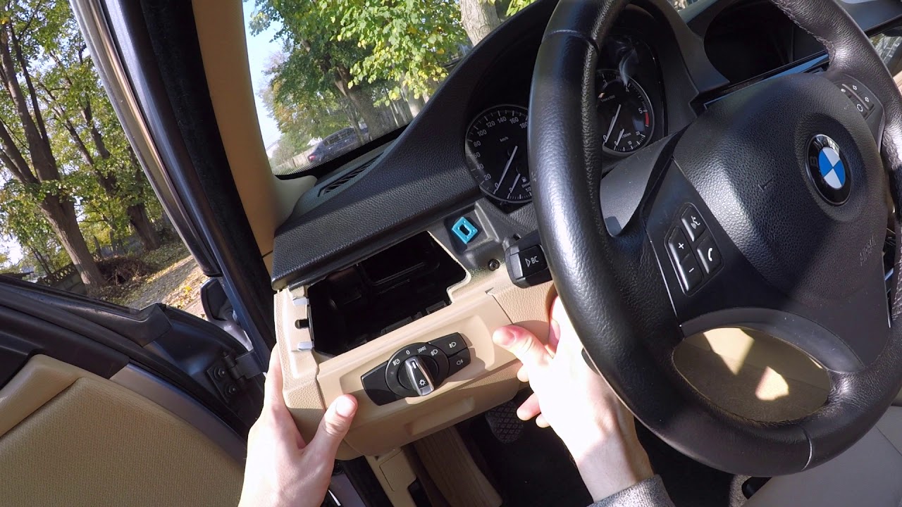 How to change the headlamps switch in a bmw e90 DIY