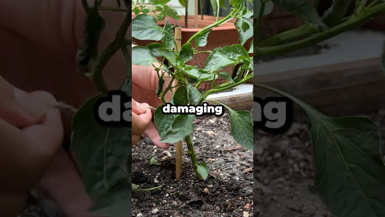 Should You Stake Your Pepper Plants? #shorts