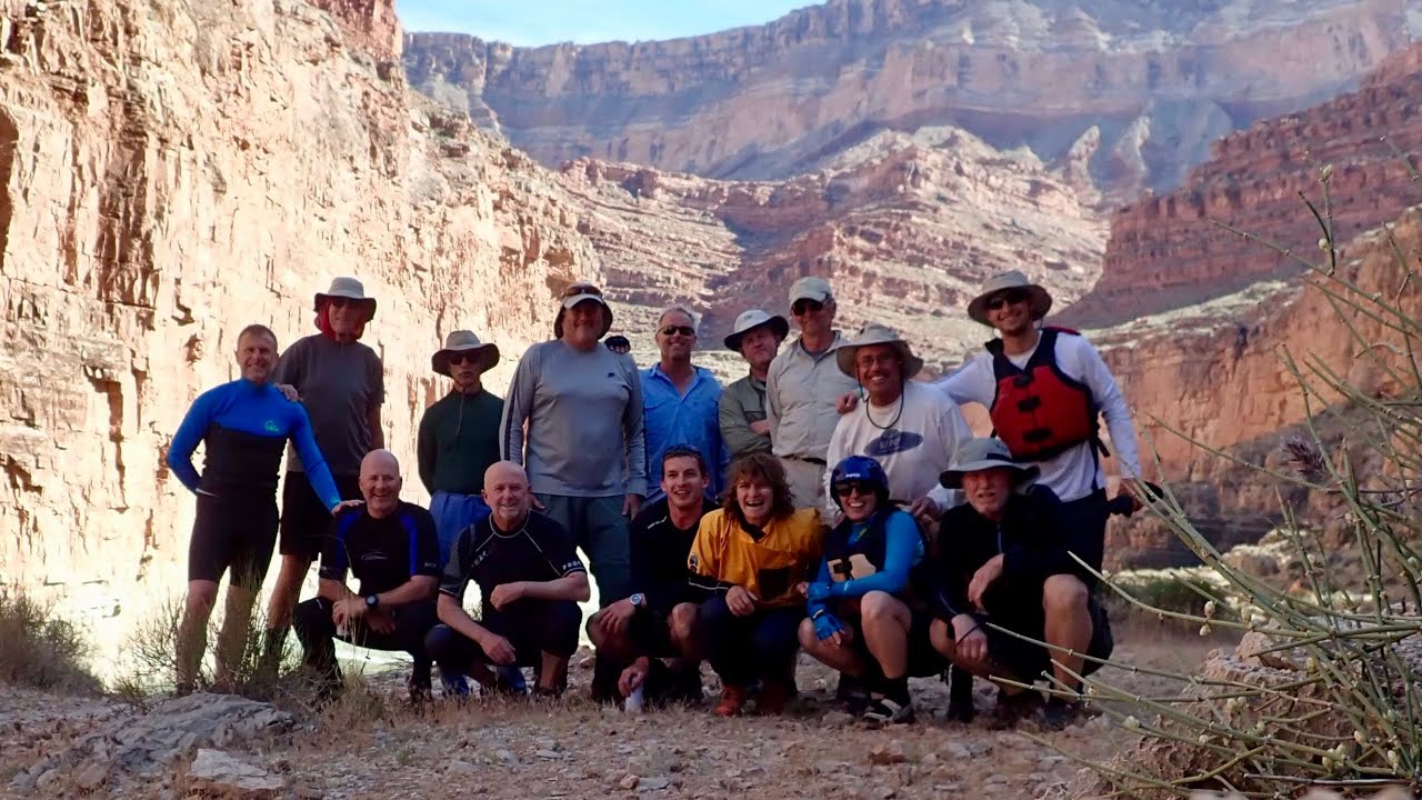 Kayaking and rafting 280 miles the Grand Canyon along the Colorado River.
