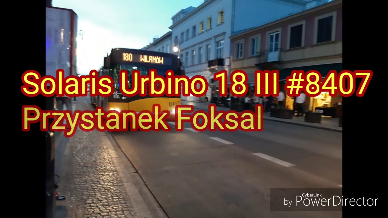MZA Warszawa - Linia 180 - Solaris Urbino 18 III #8407