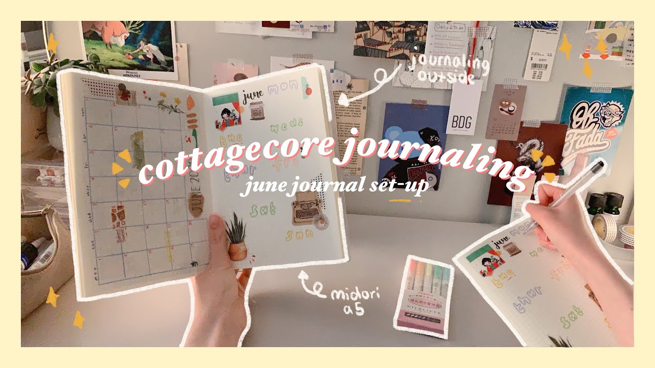 journal with me outside ✩ cottagecore inspired 🌿