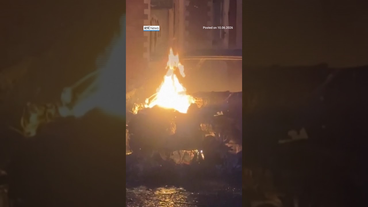 Bus set alight, fires spread to homes amid Belfast unrest | #RT&Eacute;News #belfast #protest