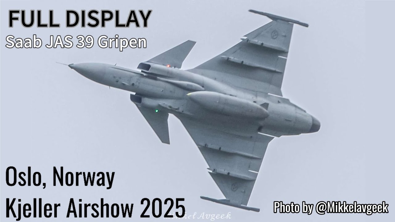 Full Display Saab JAS 39 Gripen at Flydagen Kjeller 2025