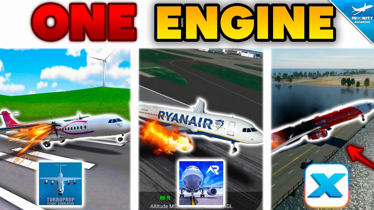 Хватит ли ОДНОГО ДВИГАТЕЛЯ, чтобы ЛЕТЕТЬ? - TFS, RFS, Infinite Flight | Microsoft FS, X-Plane 12