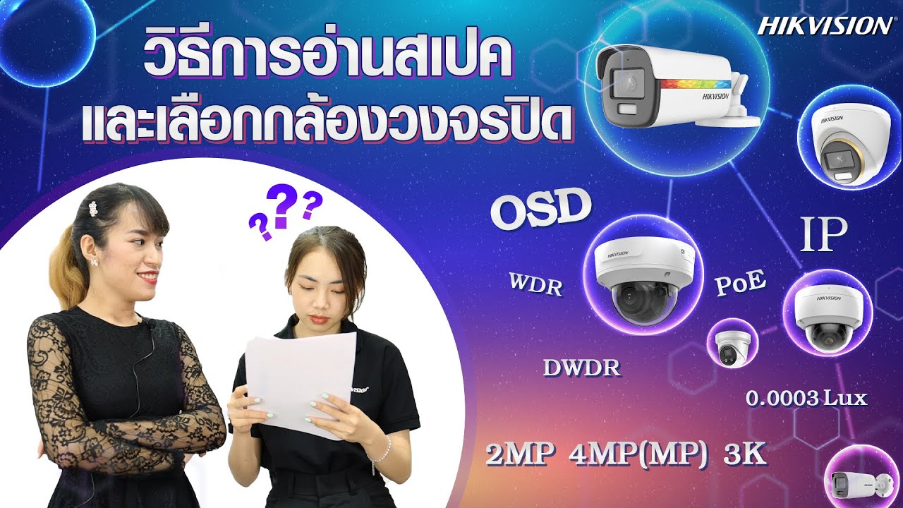 วิธีการอ่าน spec และเลือกกล้องวงจรปิด | Hik Talk Ep.6
