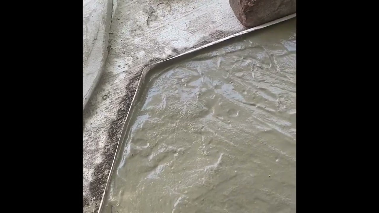 Fake flagstone from concrete DIY project