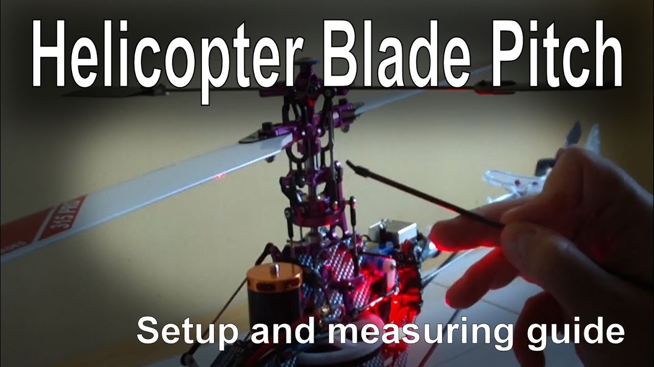 Setting up and reading pitch on a Belt CP helicopter