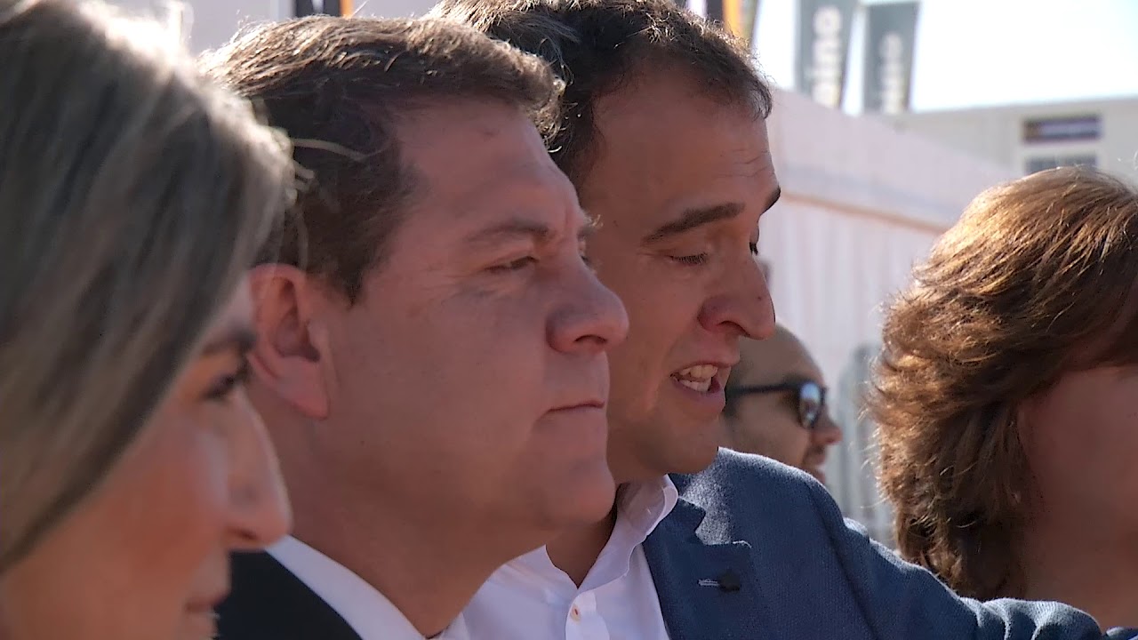 Presidente de la Junta de Castilla-La Mancha visita de obra de la Plataforma Logística Montepino