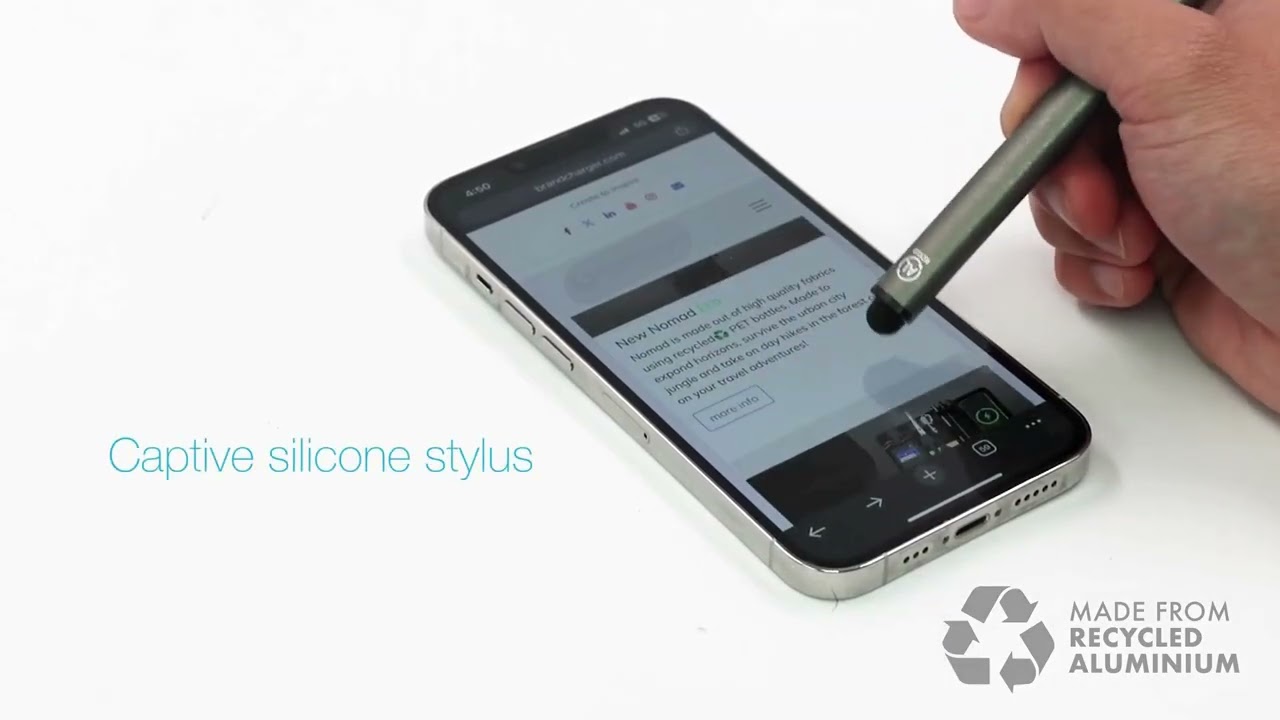 Picasso | Sustainable ♻ Aluminum inkless-pen & captive-stylus | Pragmatic Promotional Gifts