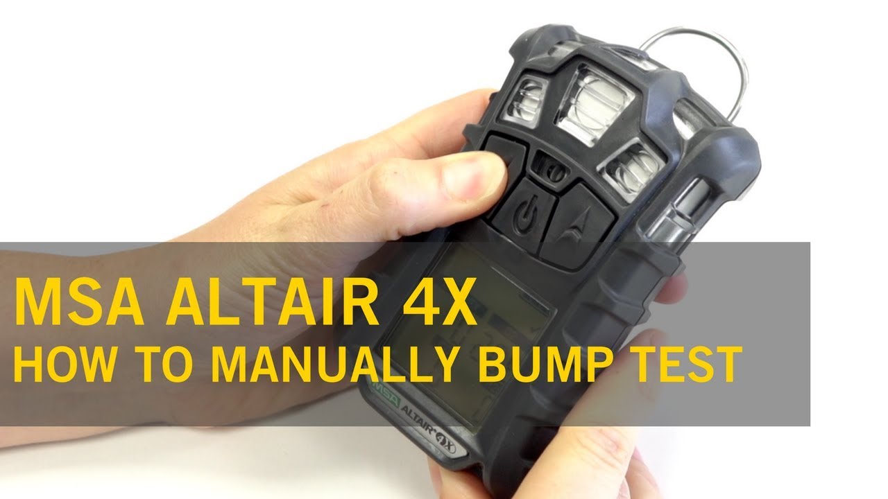 MSA Altair 4X — как вручную выполнить проверку с подачей топлива