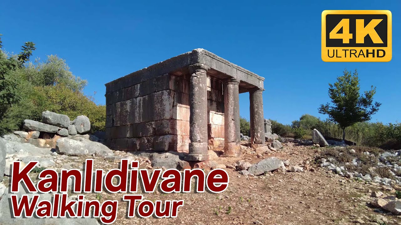 MERSİN Walking Tour | Kanlıdivane Antik Kenti | Kanytellis Ancient City | 4K Turkey