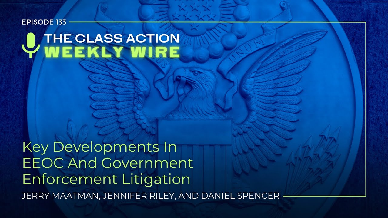 Episode 133: Key Developments In EEOC And Government Enforcement Litigation