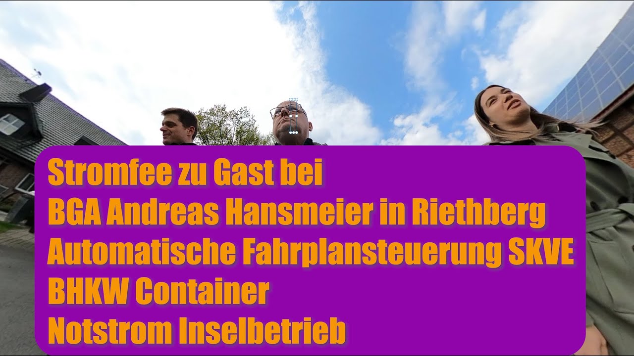 Stromfee zu Gast bei 4 MW BGA Andreas Hansmeier in Riethberg Biogasanlage Notstrom Inselbetrieb