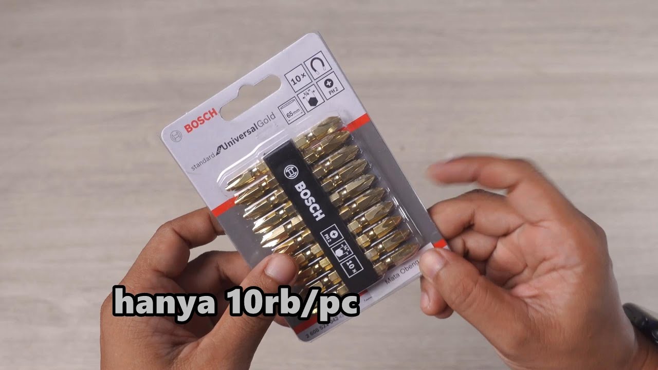 bagus sih, cuma banyak yg salah peruntukan aja!! - BOSCH GOLD DOUBLE ENDED BITS PH2 65mm