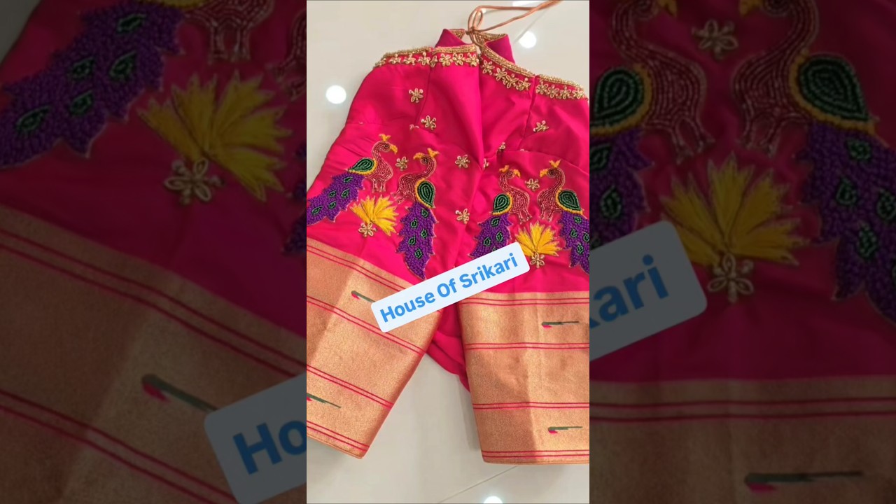 Intricated Maggamwork blouses for budget friendly customization 