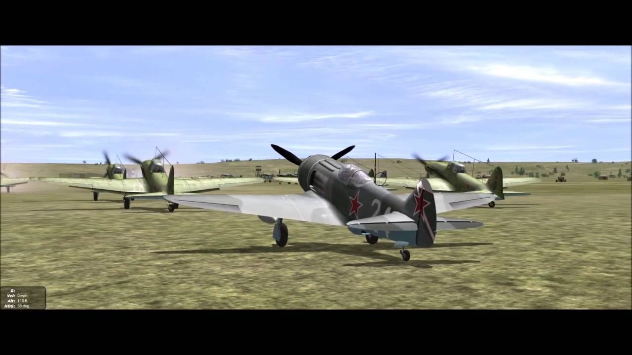 IL2 Lavochkin La-7 v Nakajima Ki-84 over Manchuria
